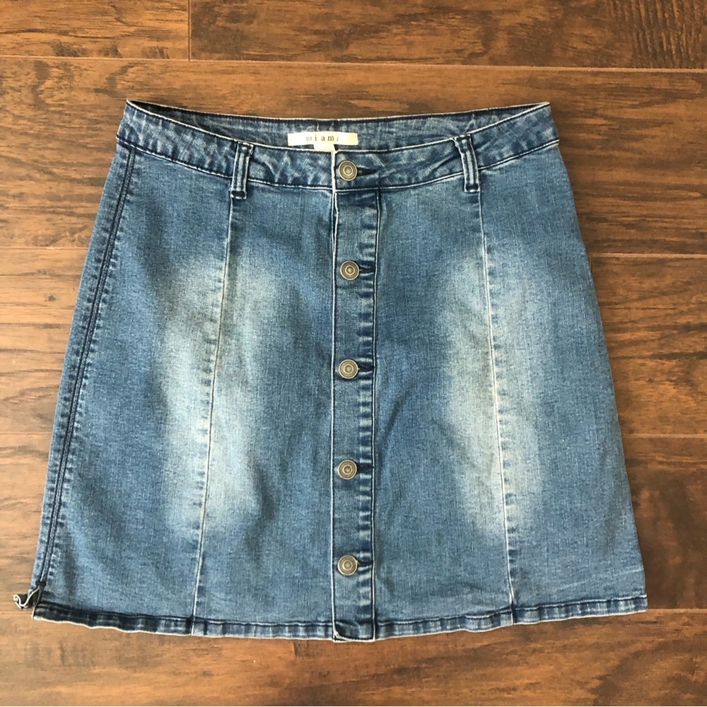 Miami Denim Mini Skirti